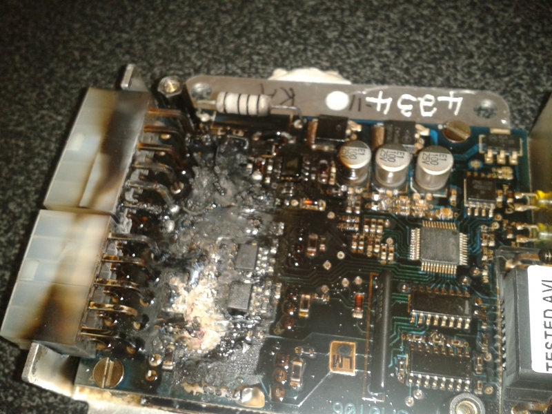 Badly Burned Spitronics ECU